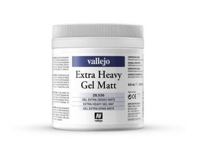 Vallejo Extra Heavy Gel Matt, 28.536, сверхвязкий матовый гель, 500 мл
