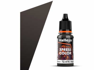 Vallejo Xpress Color, 72.476, Greasy Black, Маслянистая чёрная, 18 мл