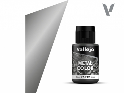 Vallejo Metal Color, 77.712, Металлик Сталь, 32 мл