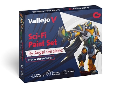 Набор красок Sci-Fi Paint Set для кисти и фигурка, 72.313