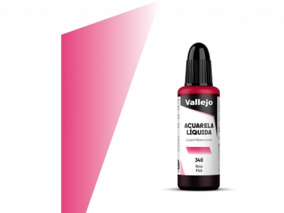 Vallejo Acuarela Liquida, 33.340, Pink, Розовая, 32 мл