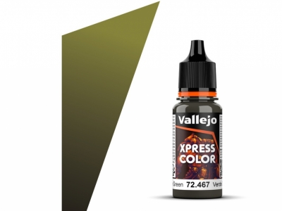 Vallejo Xpress Color, 72.467, Camouflage Green, Камуфляжная зелёная, 18 мл