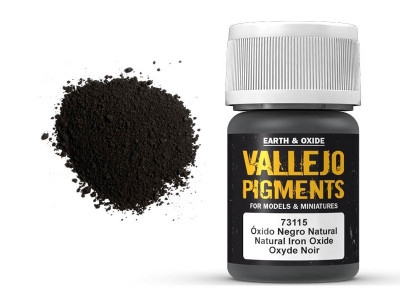Vallejo Pigment Natural Iron Oxide, 73.115, Натуральный железоокисный, 35 мл