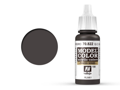 Vallejo Model Color, 70.822, German Black Brown, Нем. чёрно-коричневый, 17 мл