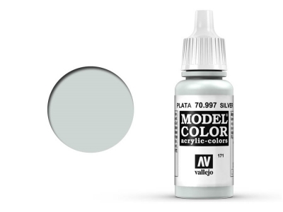 Vallejo Model Color, 70.997, Silver, Металлик серебро, 17 мл
