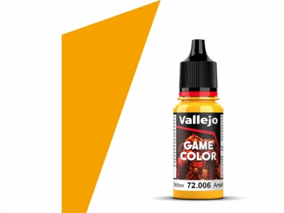 Vallejo Game Color, 72.006, Sun Yellow, Солнечно-жёлтая, 18 мл