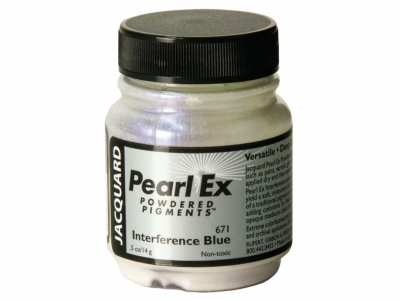 Перламутровый пигмент Jacquard Pearl Ex, JPX671, Интерферентный синий, 14 г