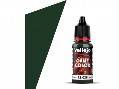 Vallejo Game Color, 72.028, Dark Green, Тёмно-зелёная, 18 мл