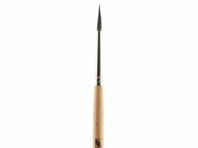 Круглая кисть "Аврора" № 3 (3 мм), соболь, длинная ручка