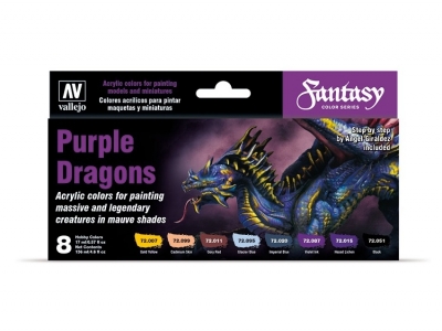 Набор красок Purple Dragons для кисти, 72.305