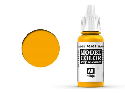 Vallejo Model Color, 70.937, Transparent Yellow, Прозрачная жёлтая, 17 мл