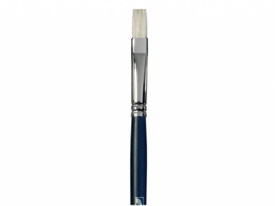 Плоская кисть "Байкал" № 8 (8 мм), щетина, длинная ручка