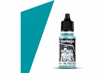 Vallejo Model Color, 70.753, Light Blue Green, Светлая зелёно-голубая, 18 мл