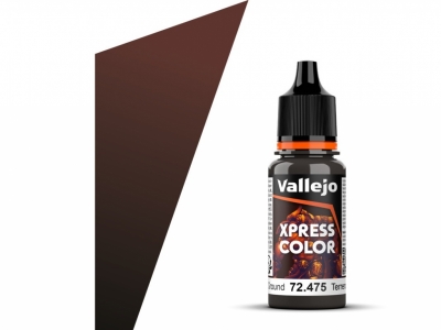 Vallejo Xpress Color, 72.475, Muddy Ground, Грязно-коричневая, 18 мл
