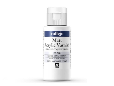 Vallejo Matt Acrylic Varnish, 26.518, Матовый акриловый лак, 60 мл