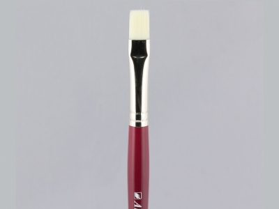 Плоская кисть "Имитация щетины" № 10 (10 мм), синтетика, длинная ручка