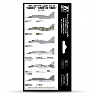 Набор красок Soviet/Russian colors MiG-29 "Fulcrum" для аэрографа, 71.605
