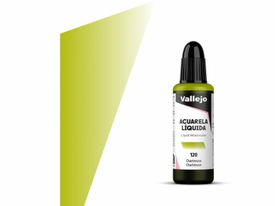 Vallejo Acuarela Liquida, 33.120, Chartreuse, Шартрез, 32 мл