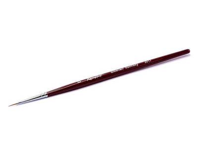 Круглая кисть Roubloff Master 301T № 0 (0,8 мм), колонок, короткая ручка