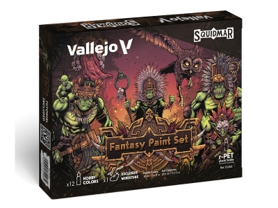 Набор красок Fantasy Paint Set для кисти и фигурка, 72.203