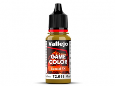 Vallejo Game Color Special FX, 72.611, Moss and Lichen, Эффект мох/лишайник, 18 мл