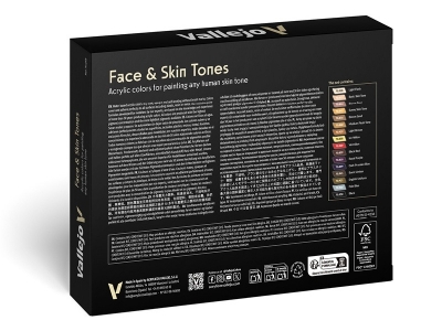 Набор красок Face and Skin Tones для кисти, 70.258