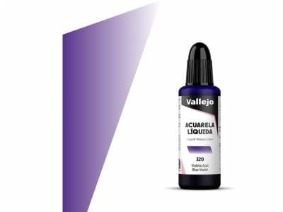 Vallejo Acuarela Liquida, 33.320, Blue Violet, Сине-фиолетовая, 32 мл
