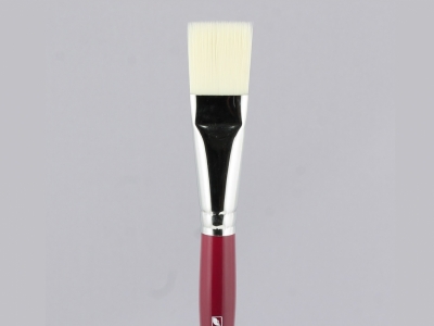 Плоская кисть "Имитация щетины" № 20 (20 мм), синтетика, длинная ручка