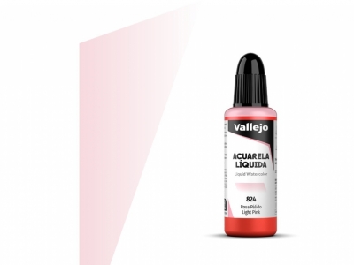 Vallejo Acuarela Liquida, 33.824, Light Pink, Светло-розовая, 32 мл