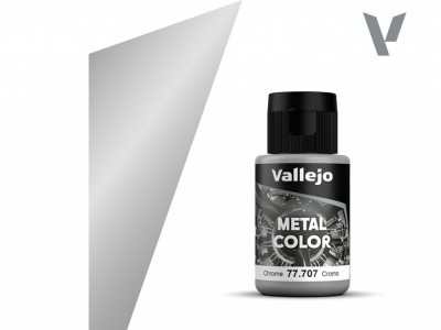 Vallejo Metal Color, 77.707, Металлик Хром, 32 мл