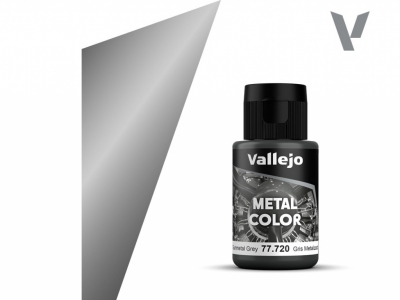Vallejo Metal Color, 77.720, Металлик Тёмно-серый, 32 мл