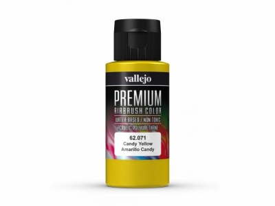 Vallejo Premium AirBrush Color, 62.071, Жёлтый кэнди, 60 мл