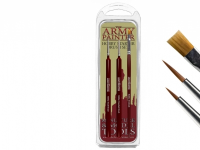 Набор из 3 кистей The Army Painter, Hobby Starter Brush Set, синтетика, арт. TL5044