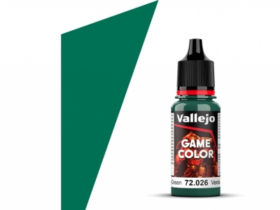 Vallejo Game Color, 72.026, Jade Green, Нефритово-зелёная, 18 мл