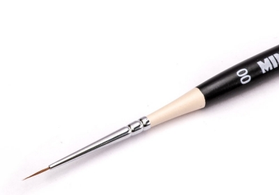 Круглая кисть "Liner" № 00 (0,5 мм), колонок, короткая ручка