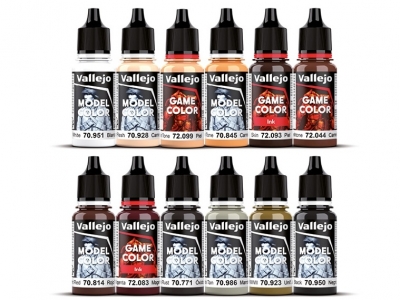 Набор красок Essential Paint Set для кисти и фигурка, 72.201