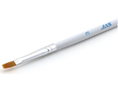 Плоская кисть Jas 3623 № 3, синтетика, короткая ручка