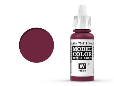 Vallejo Model Color, 70.812, Violet Red,Фиолетово-красная, 17 мл