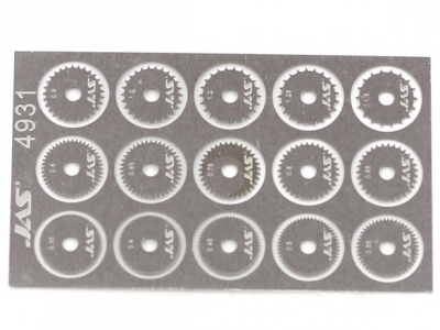 Набор дисков для ревитера Jas 4931, диаметр 8,5 мм, шаг 0,35 — 1,5 мм, 15 шт.