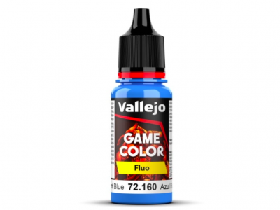 Vallejo Game Color, 72.160, Fluo Blue, Неоновый синий, 18 мл