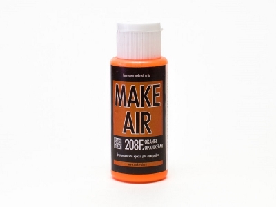 Make Air Оранжевая флуоресцентная для бодиарта, 60 мл
