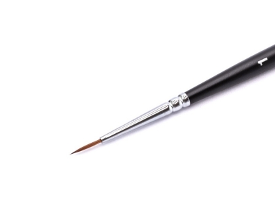 Круглая кисть Roubloff 1015 № 1 (1 мм), колонок, короткая ручка