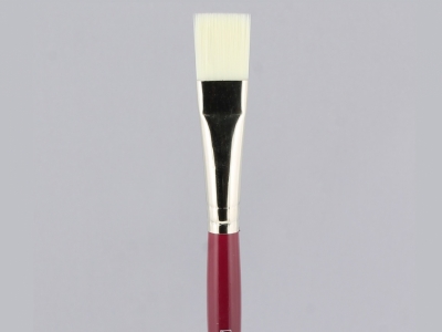 Плоская кисть "Имитация щетины" № 16 (16 мм), синтетика, длинная ручка