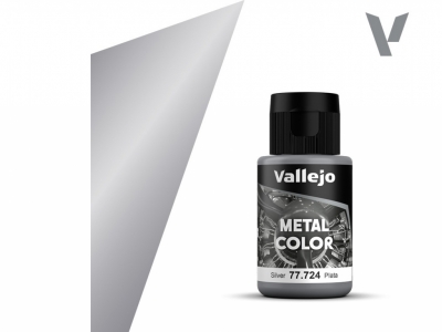 Vallejo Metal Color, 77.724, Металлик Серебро, 32 мл