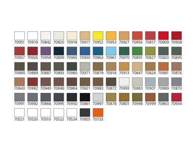 Набор материалов Basic Model Color для кисти, 70.172