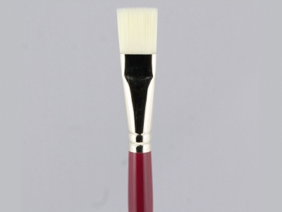 Плоская кисть "Имитация щетины" № 18 (18 мм), синтетика, длинная ручка