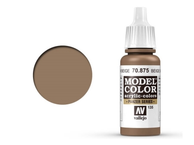 Vallejo Model Color, 70.875, Beige Brown, Бежево-коричневая, 17 мл