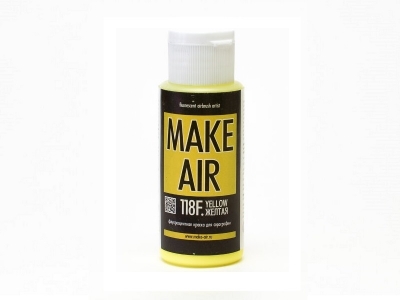 Make Air Жёлтая флуоресцентная для бодиарта, 60 мл