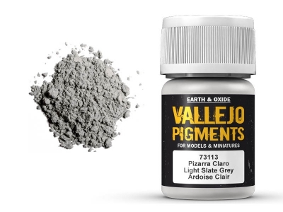 Vallejo Pigment Light Slate Grey, 73.113, Светло-серый сланец, 35 мл