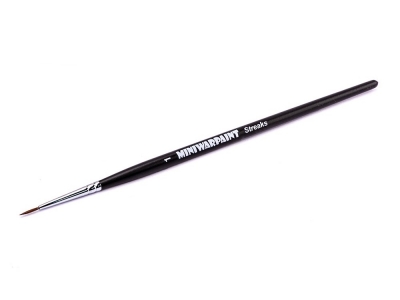 Кисть "Streaks" круглая № 1 (1 мм), бобр, короткая ручка